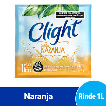 JUGO E/SOBRE CLIGHT NARANJA